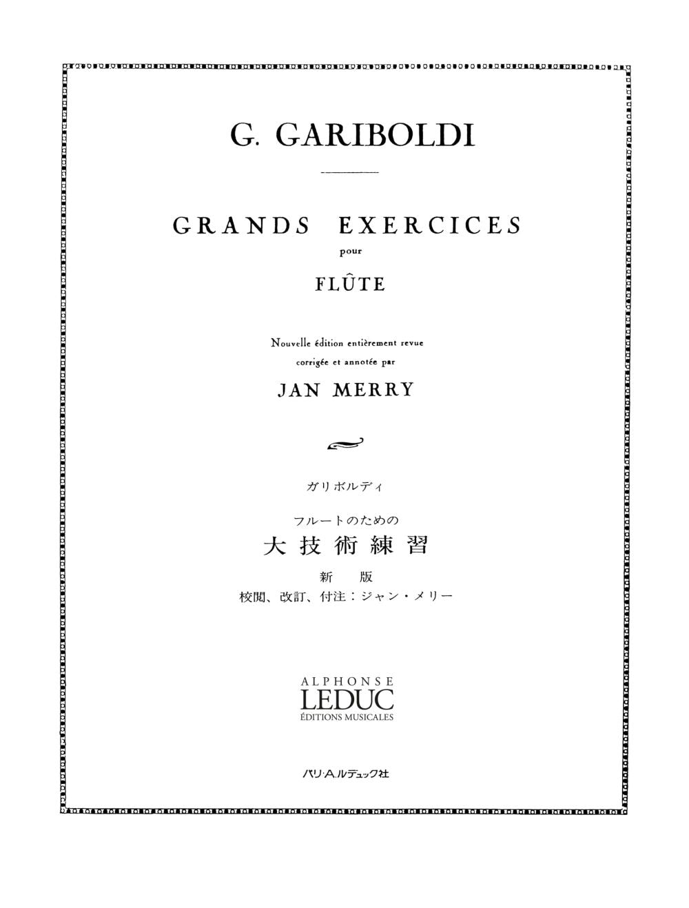 Grands Exercices Op139 | Giuseppe Gariboldi | Flûte