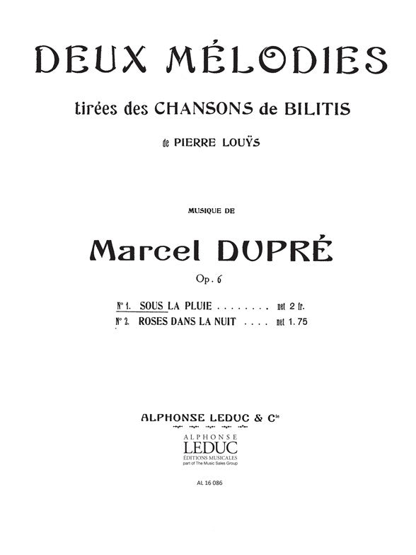 Marcel Dupre: Sous la Pluie Op.6, No.3 | Marcel Dupré | Voix