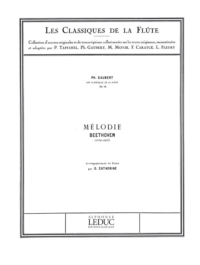 Mélodie | Ludwig van Beethoven | Flûte