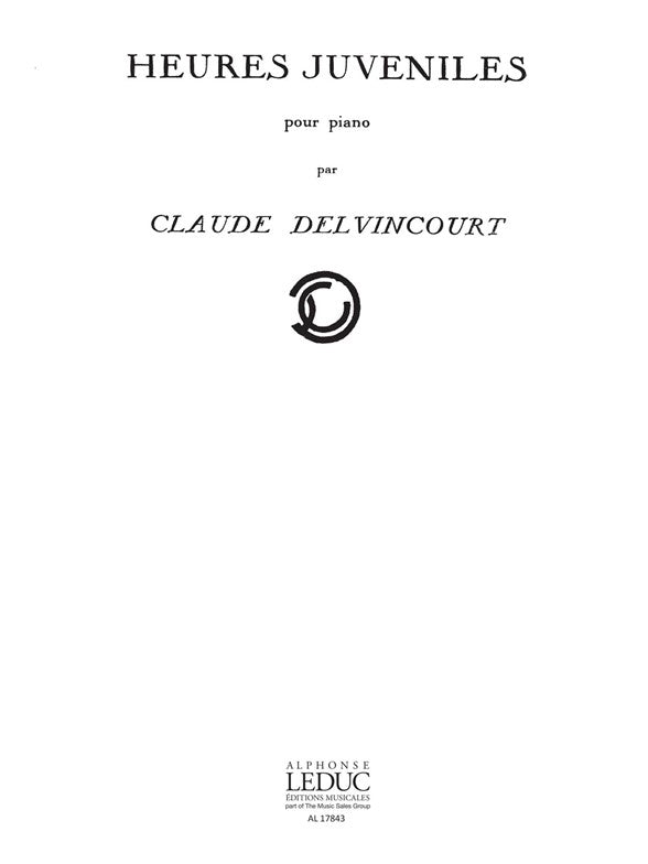Heures Juveniles N01 Et 2 | Claude Delvincourt | Piano