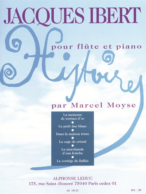 Histoires pour flûte et piano | Jacques Ibert