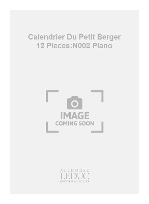 Calendrier Du Petit Berger 12 Pièces:N002 Piano | Migot
