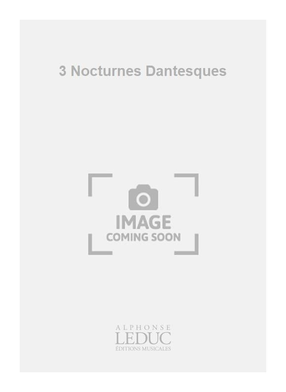 3 Nocturnes Dantesques | Migot | Piano