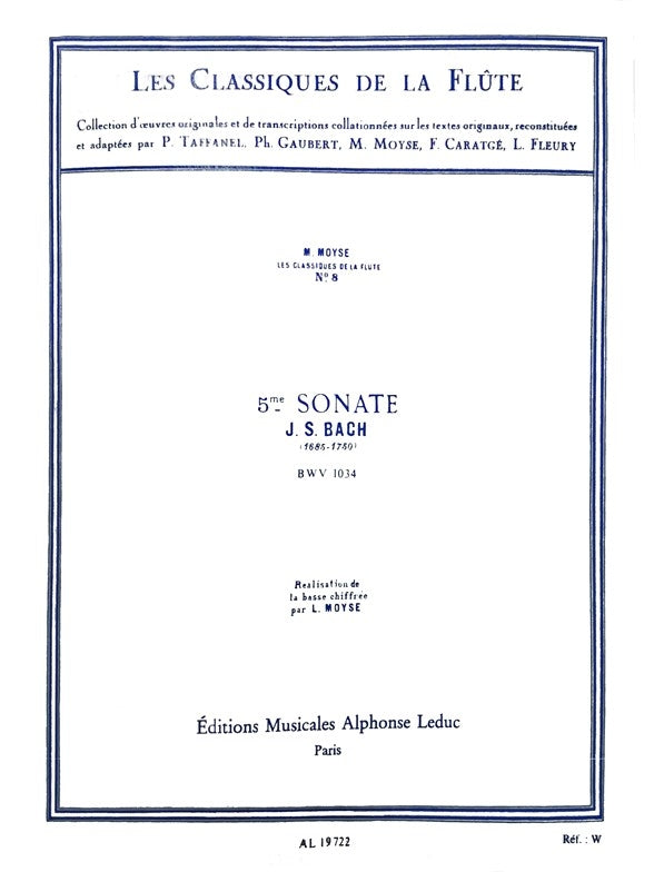 Sonate n° 5 en mi mineur, BWV 1034 | Johann Sebastian Bach