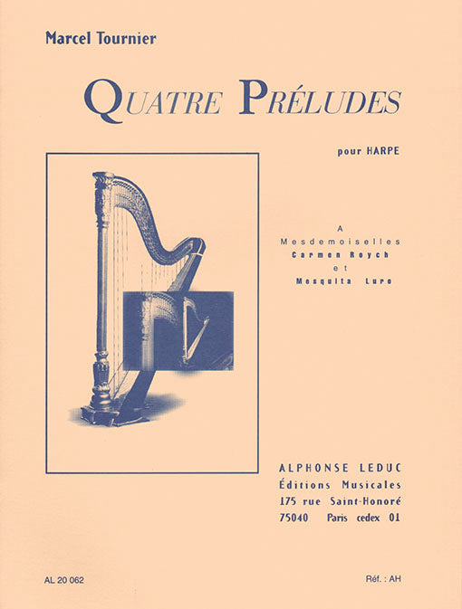 4 préludes pour harpe | Marcel Tournier