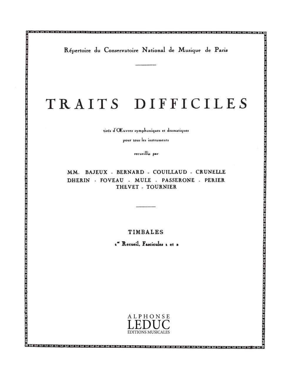 Traits difficiles pour Timbales | Passerone