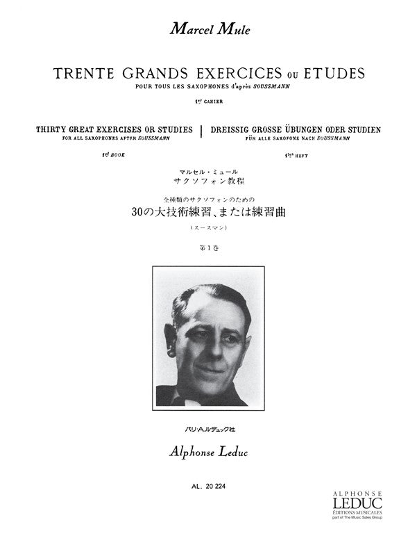 30 Grands Exercices ou Études Vol.1 | Marcel Mule