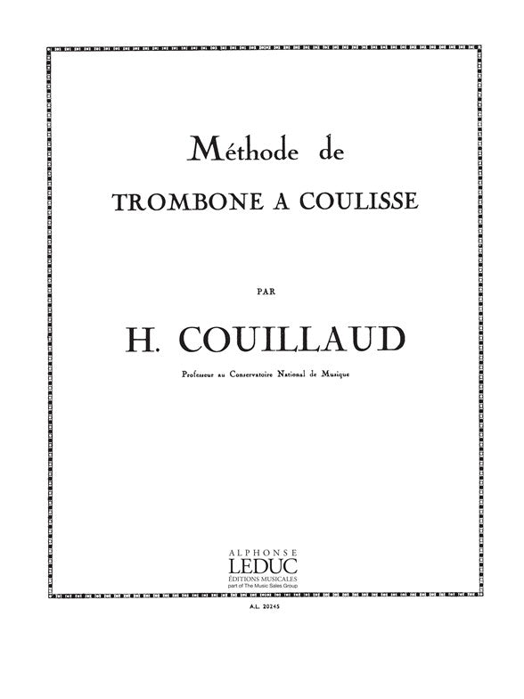 Méthode de Trombone de Coulisse | Henri Couillaud