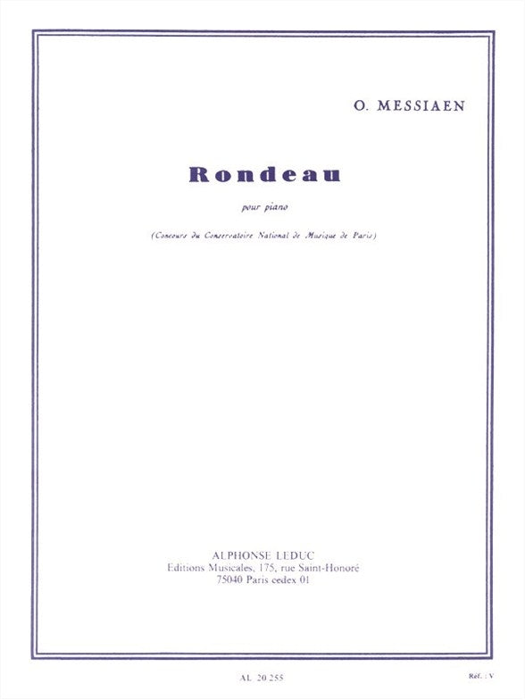 Rondeau | Olivier Messiaen | Piano
