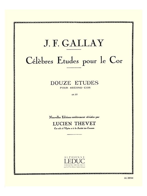 12 Études pour 2ème Cor Op.57 | Jacques-François Gallay