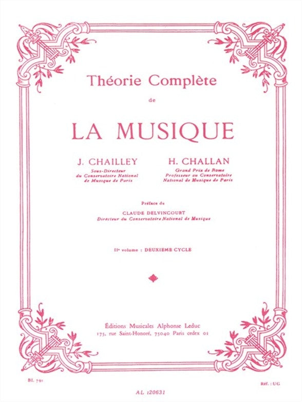 Théorie complète de la musique - Vol. 2 | Jacques Chailley