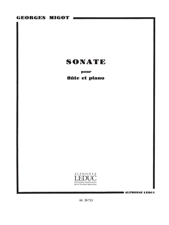 Sonate en 5 Parties | Migot | Flûte