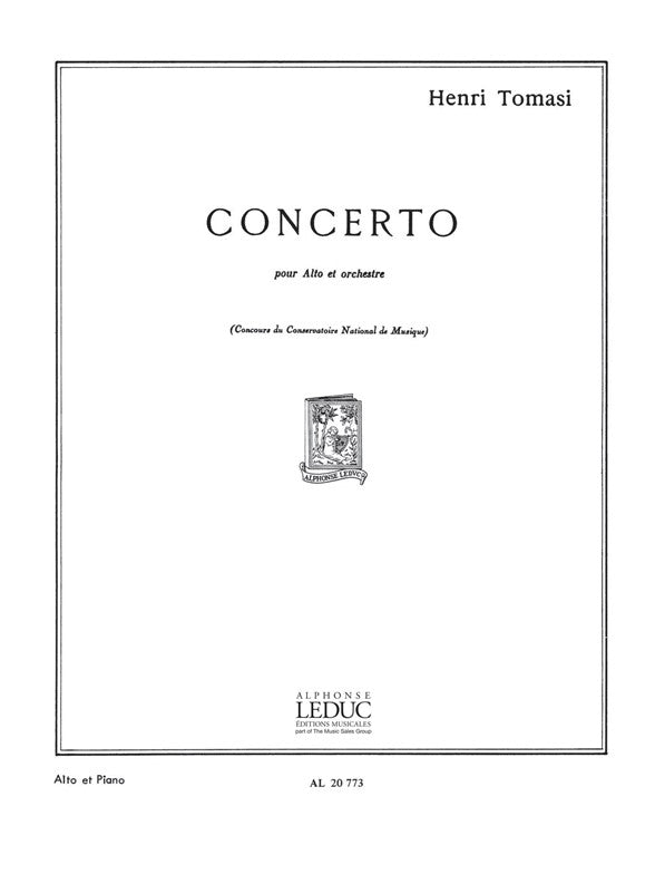 Concerto | Henri Tomasi | Alto