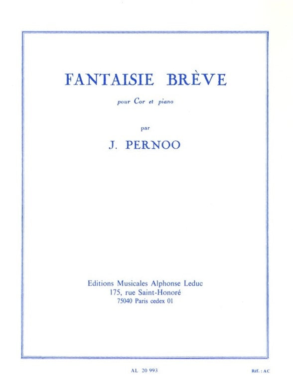 Fantaisie Brève | Pernoo | Cor