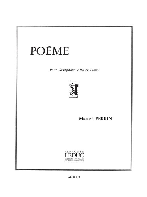 Poème | M. Perrin | Saxophone