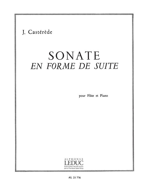 Sonate En Forme De Suite | Jacques Castérède | Flûte