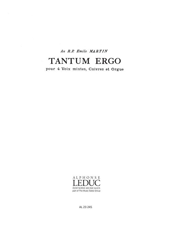 Tantum Ergo | Jacques Charpentier | Chœur