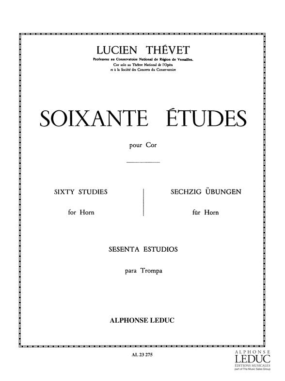 60 Études pour cor - Vol. 1 | Lucien Thévet | Cor