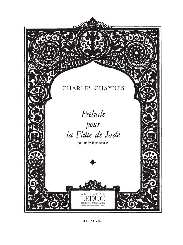 Prélude Pour La Flute De Jade | Charles Chaynes | Flûte