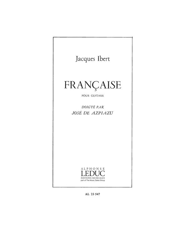 Française | Jacques Ibert | Guitare