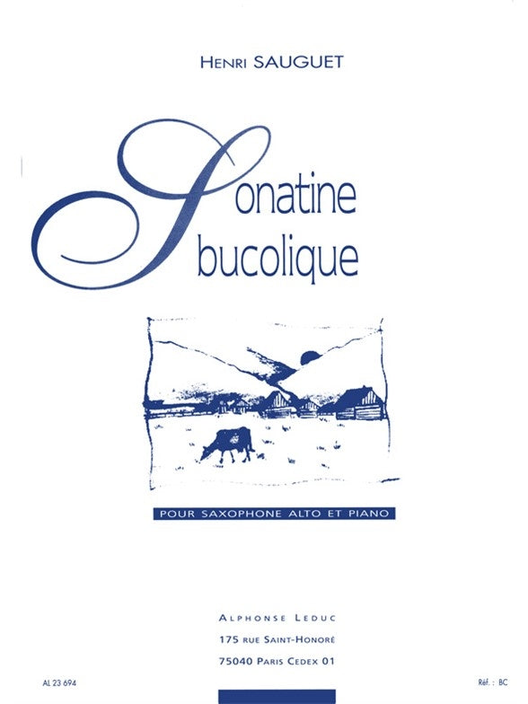 Sonatine bucolique pour saxophone alto et piano | Henri Sauguet