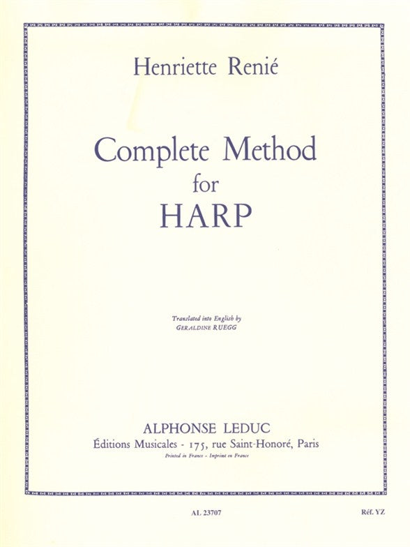 Méthode complète pour harpe, vol. 1 | Henriette Renié