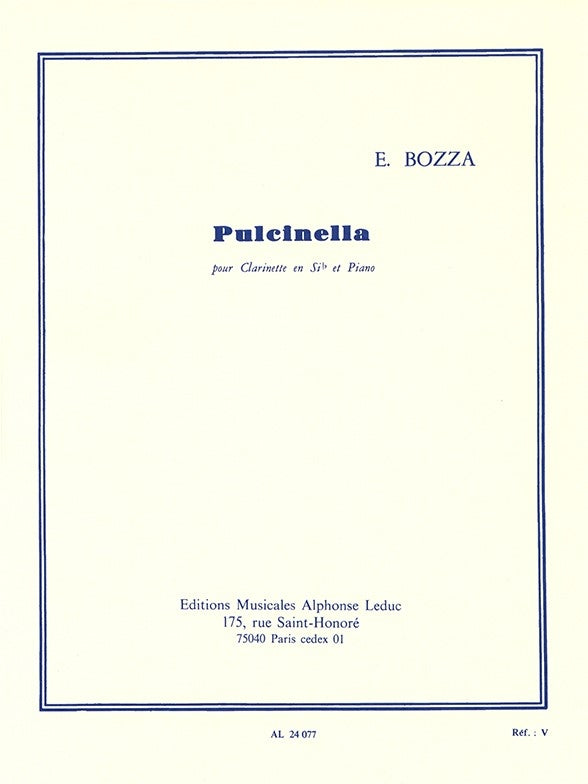 Pulcinella, pour clarinette et piano | Eugène Bozza