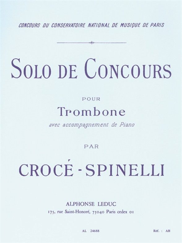 Solo De Concours | Bernard Croce-Spinelli | Trombone