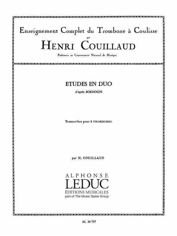 Études de Duo d'après Bordogni | Henri Couillaud | Trombone
