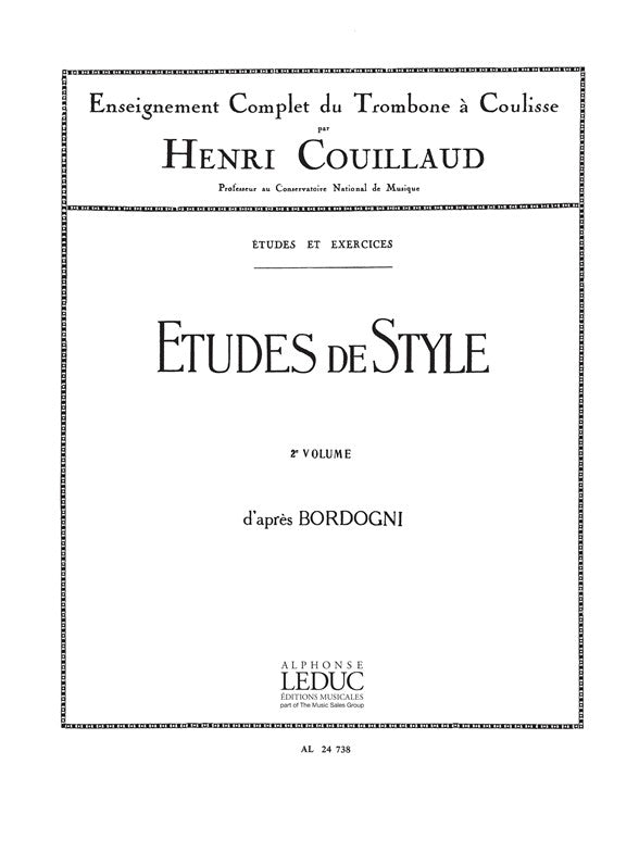 Études de Style d'après Bordogni Vol. 2 | Henri Couillaud