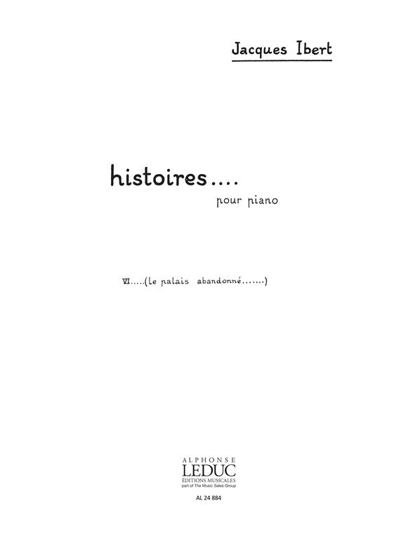 Le Palais abandonné | Jacques Ibert | Piano
