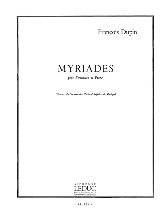 Myriades | François Dupin | Percussions