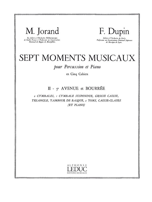 7 Moments musicaux 2 - 5e Avenue et Bourrée | Marcel Jorand