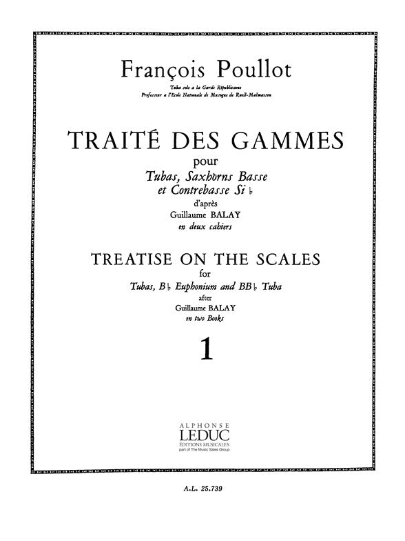 Traité des Gammes pour Tubas - Vol.1 | François Poullot