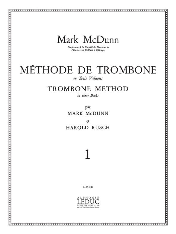 Méthode de Trombone Vol.1 | M McDunn