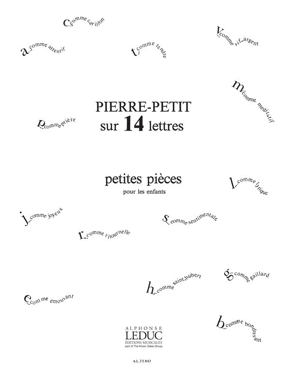 Sur 14 Lettres | P. Petit | Piano