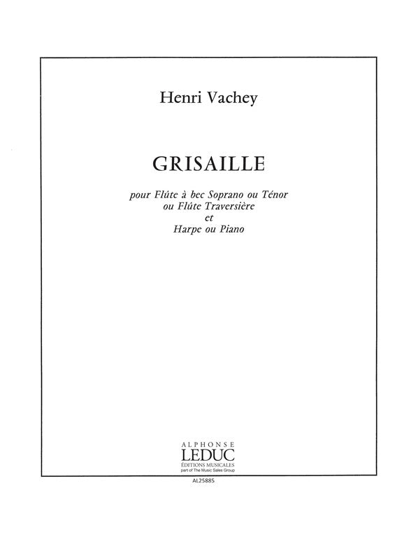 Grisaille | Henri Vachey | Flûte