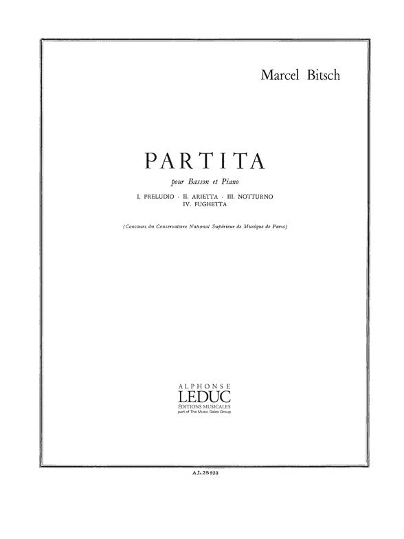 Partita | Marcel Bitsch | Basson