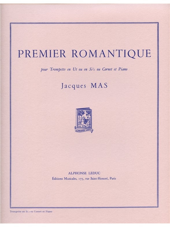 Premier romantique (pour trompette en si bémol) | Jacques Mas