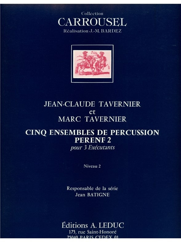 Perenf 2 | Jean-Claude Tavernier | Percussions