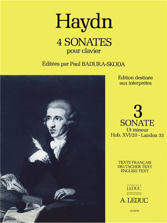 Sonate n°3 Extrait de 4 Sonates Hob.16 | Franz Joseph Haydn