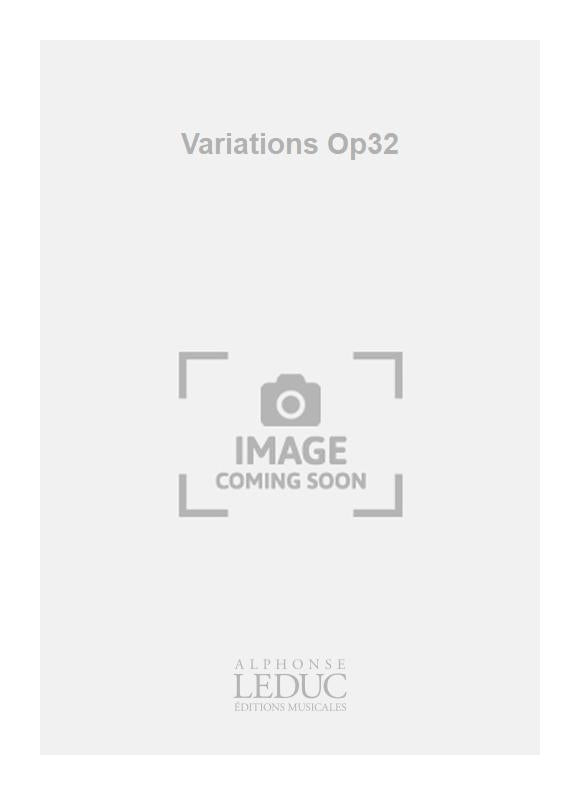 Variations Op32 | Michel Merlet | Quatuor de saxophones | Jeu de parties