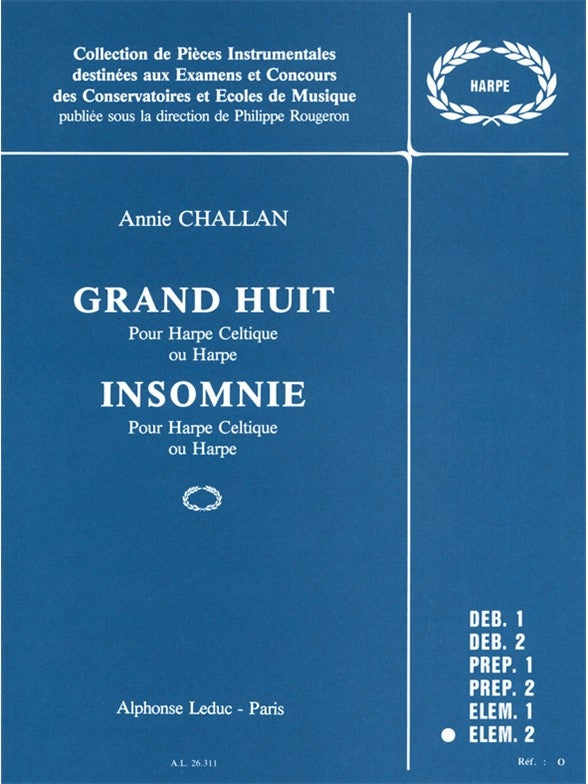 Grand Huit Et Insomnie | Annie Challan | Harpe