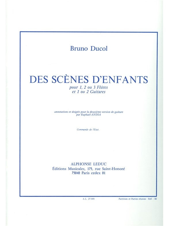 Scenes D'Enfants | Ducol | Flûte