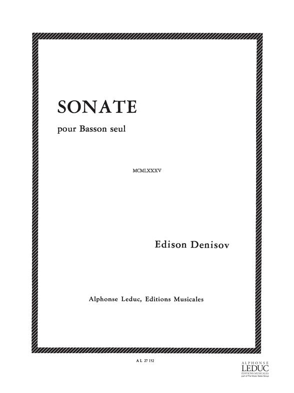Sonate | Edison Denisov | Basson
