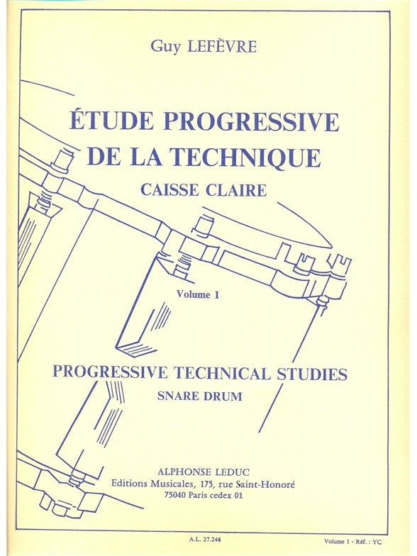 Étude Progressive de la Technique Volume 1 | Guy Lefèvre