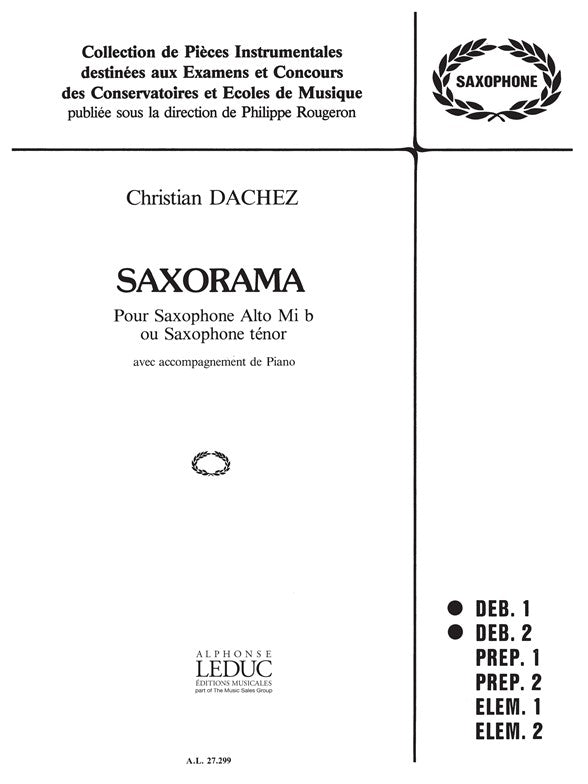 Christian Dachez: Saxorama | Saxophone alto