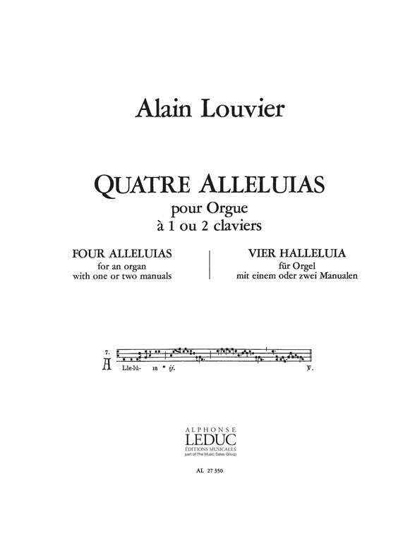 4 Alléluias | Louvier | Orgue