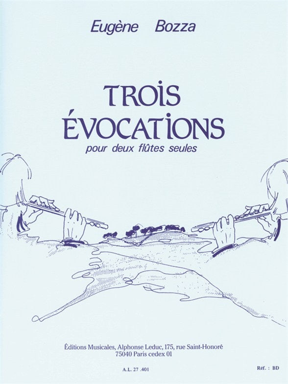 Trois Évocations, pour deux flûtes | Eugène Bozza