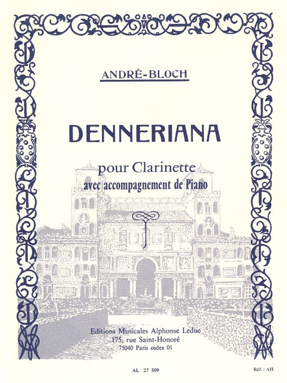 Denneriana | Bloch | Clarinette